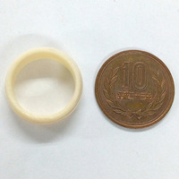 本象牙 指輪・無地　No.07　17.5mm（No.Z_RN011）