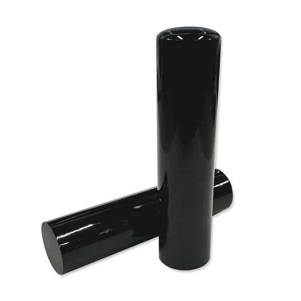 黒水牛印材 芯持 丸棒 長丈