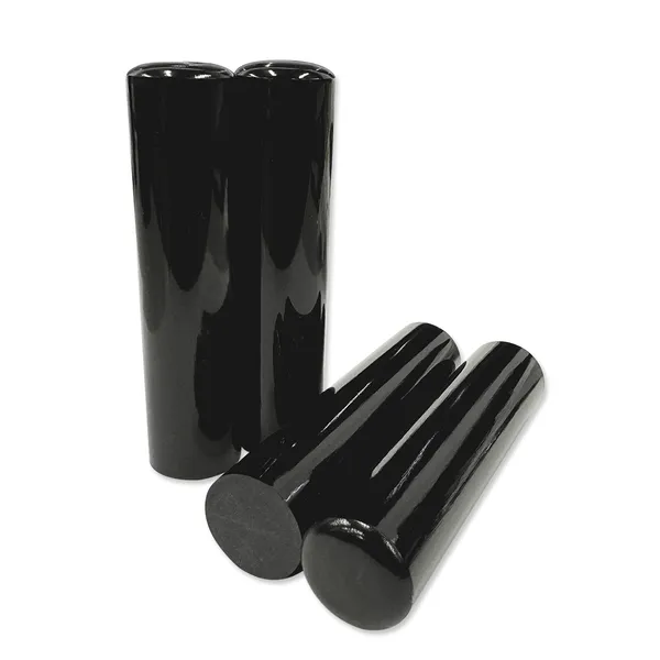 黒水牛印材 芯持 丸棒 長丈