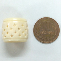 象牙 指輪・スカシ彫りNo.04　17.5mm（No.Z_RN004